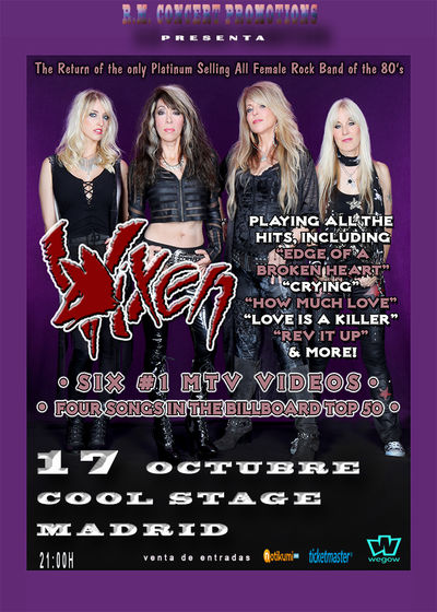 Vixen en octubre visitan Madrid