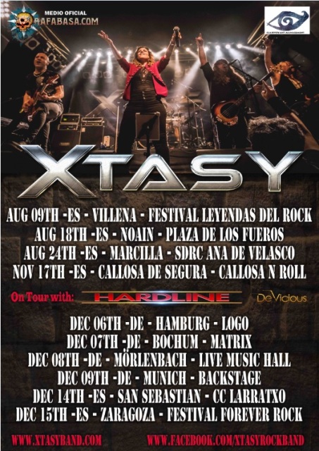 Próximas fechas de la Gira de Xtasy