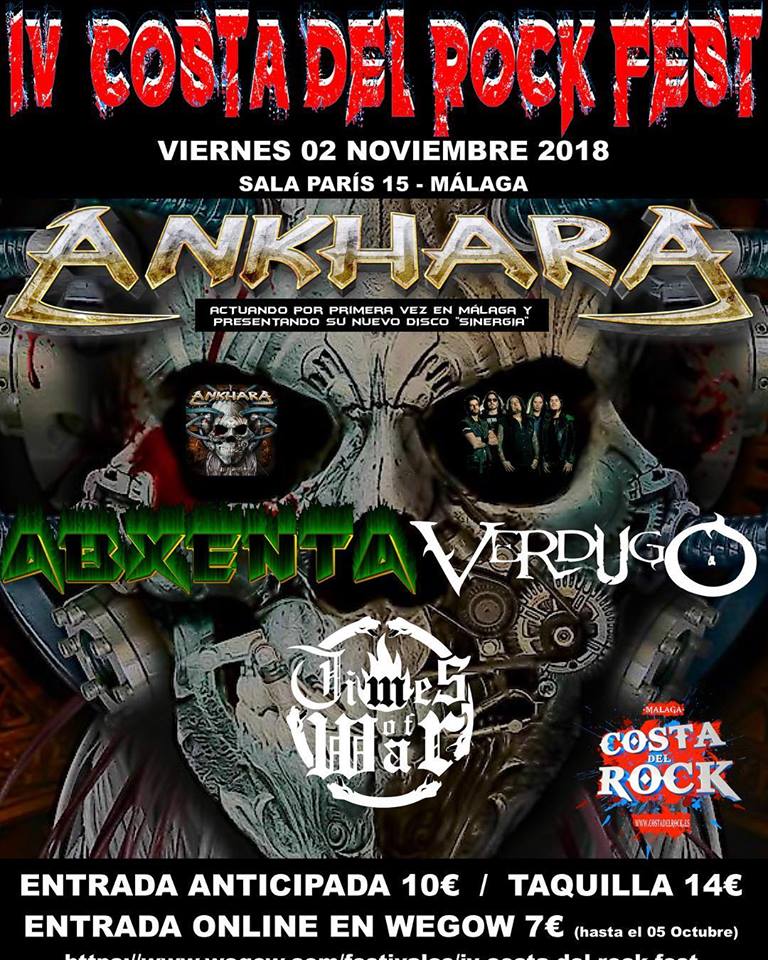 La Asociación Costa Del Rock anuncia la IV edición de su festival Costa Del Rock Fest