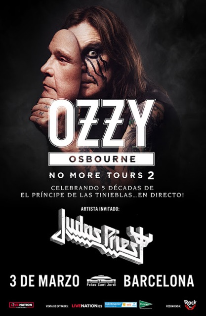 Ozzy Osbourne en Barcelona con Judas Priest el 3 de marzo de 2019