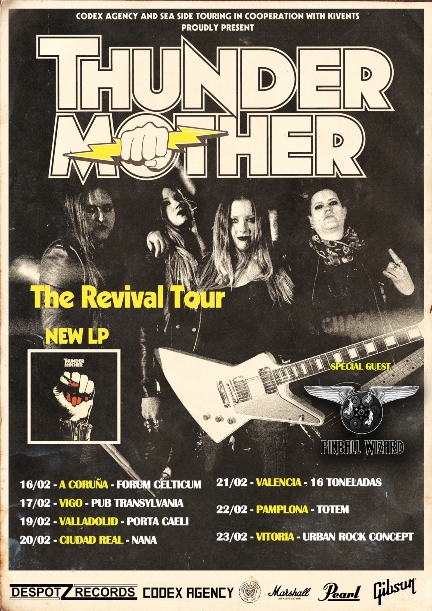 Thundermother aplaza su gira por España a febrero de 2019