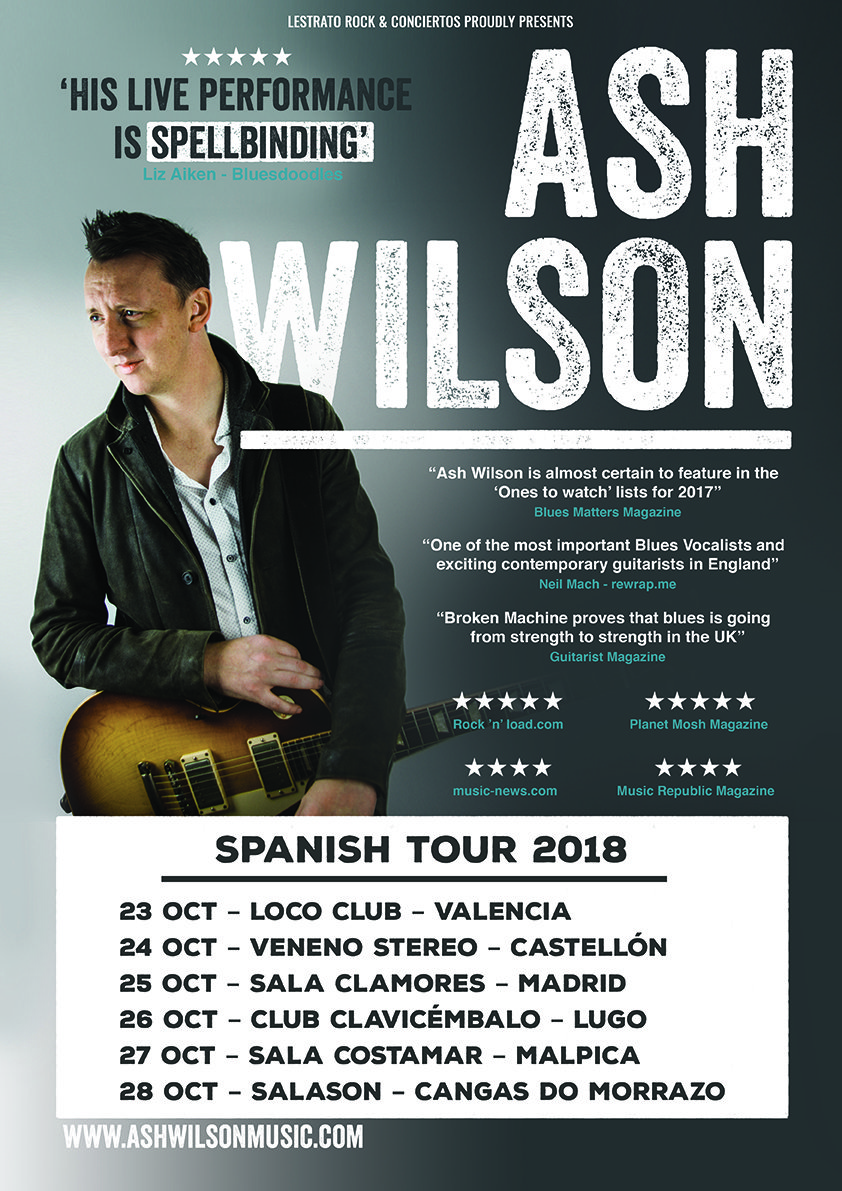 Próximas de Ash Wilson por España