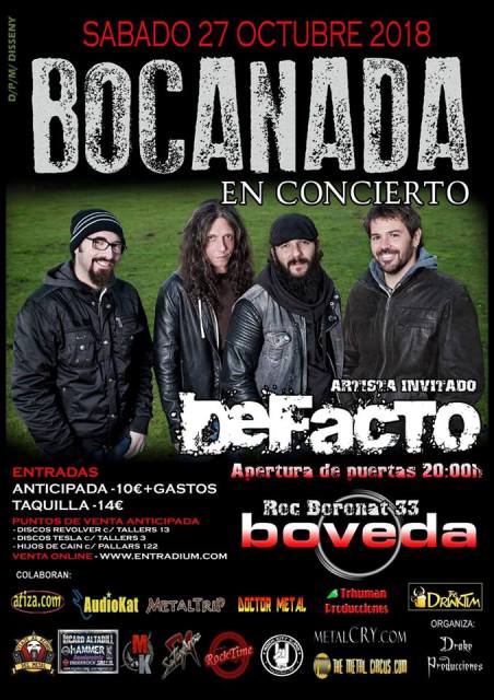 Hoy concierto de Bocanada en Barcelona