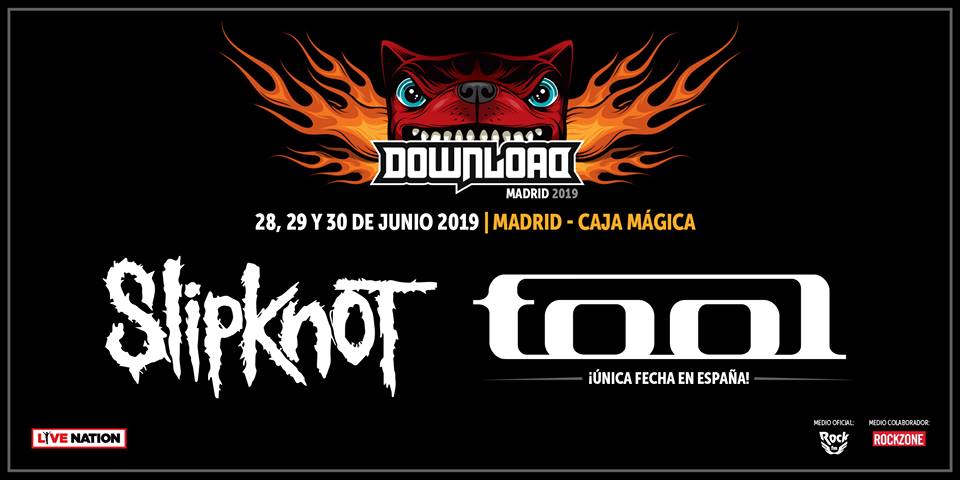 Tool  y Slipknot son las primeras bandas confirmadas en el Download Festival Madrid 2019