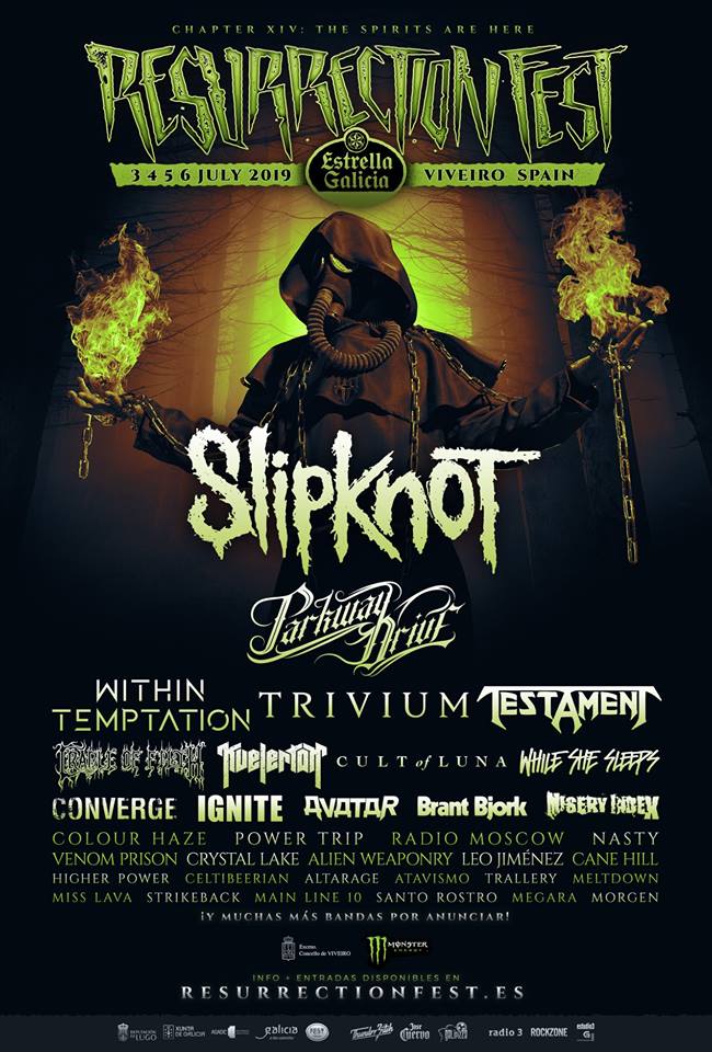 Slipknot cabeza de cartel del Resurrection Fest 2019