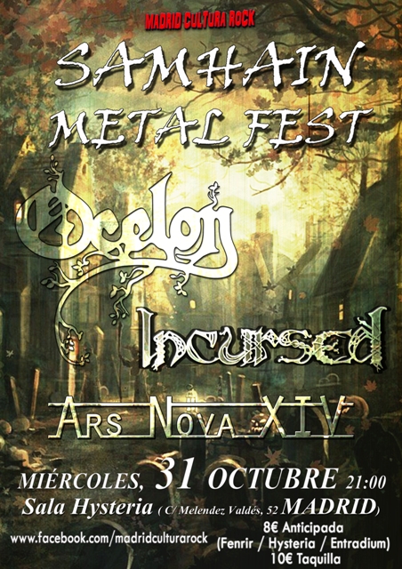 El 31 de octubre el Samhain Metal Fest