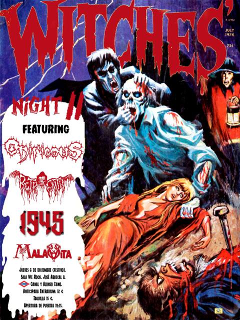El 6 de diciembre el Witche’s Night II en Madrid