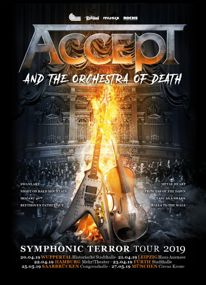 Primeras fechas del Symphonic Terror Tour 2019 de Accept