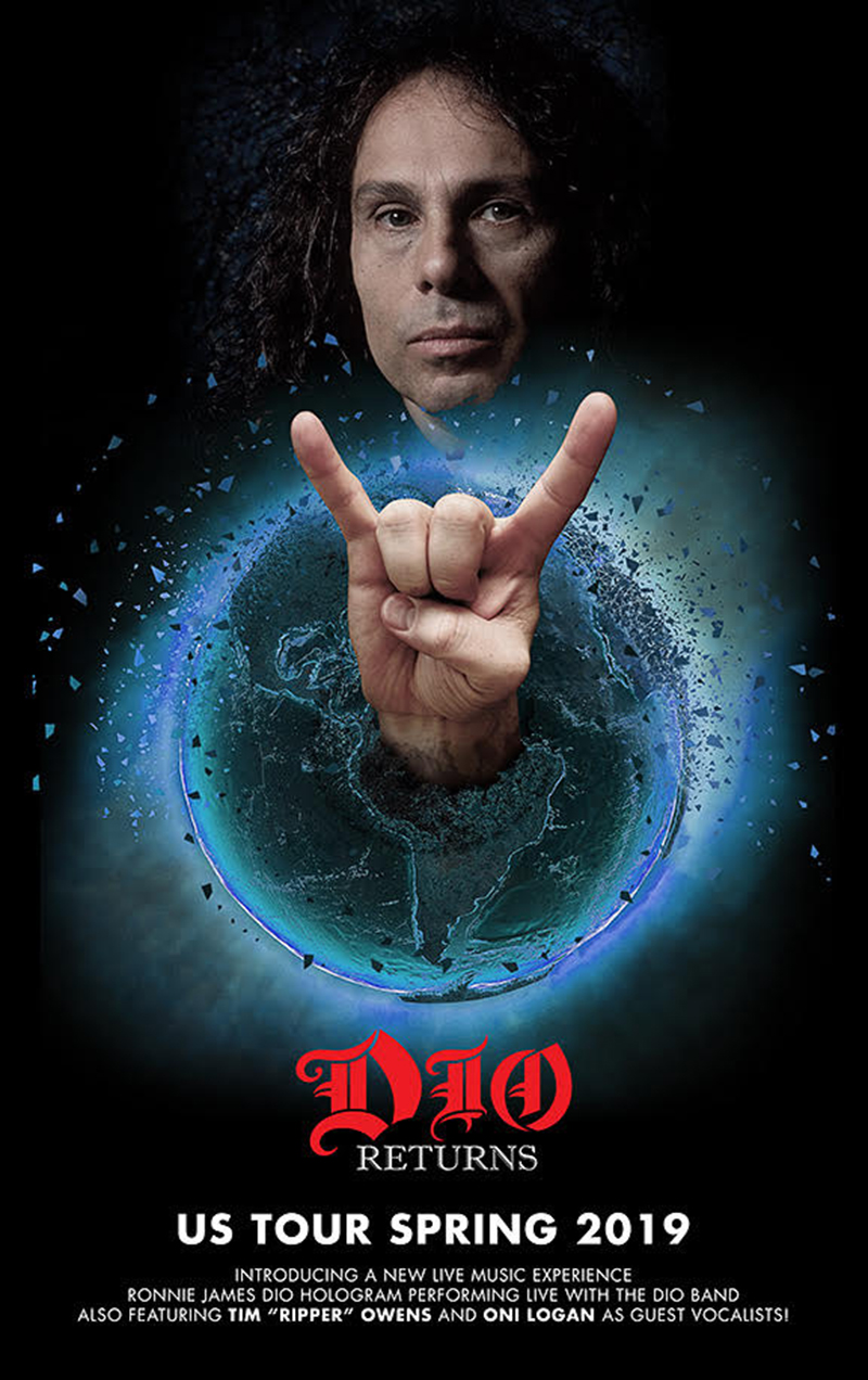 El nuevo espectáculo «Dio Returns» en 100 ciudades en 2019.