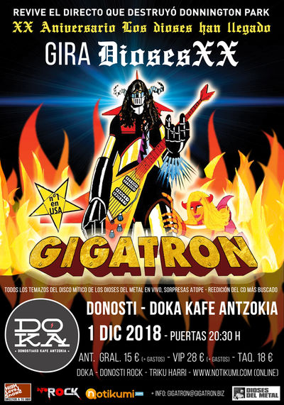 Gigatron el 1 de diciembre en Donostia