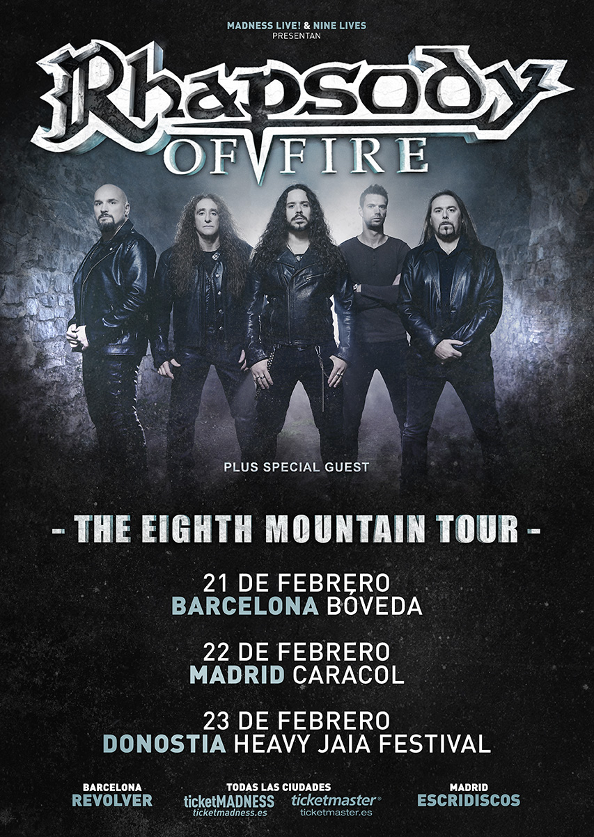 Fechas Rhapsody Of Fire por España