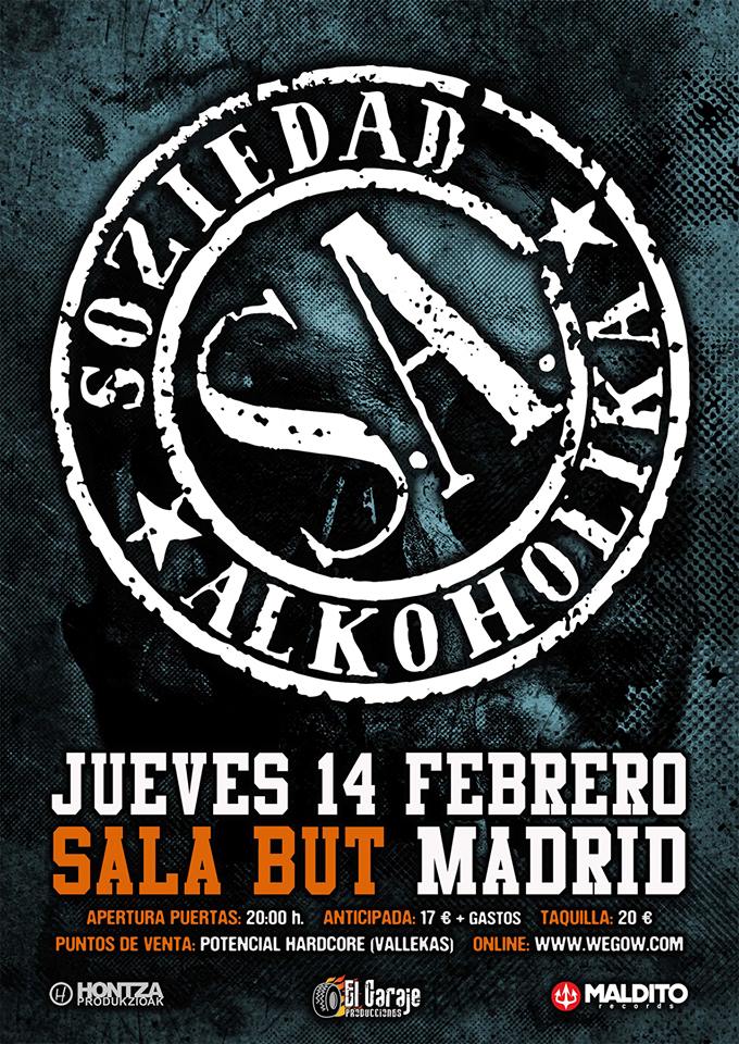 Soziedad Alkoholika en Madrid