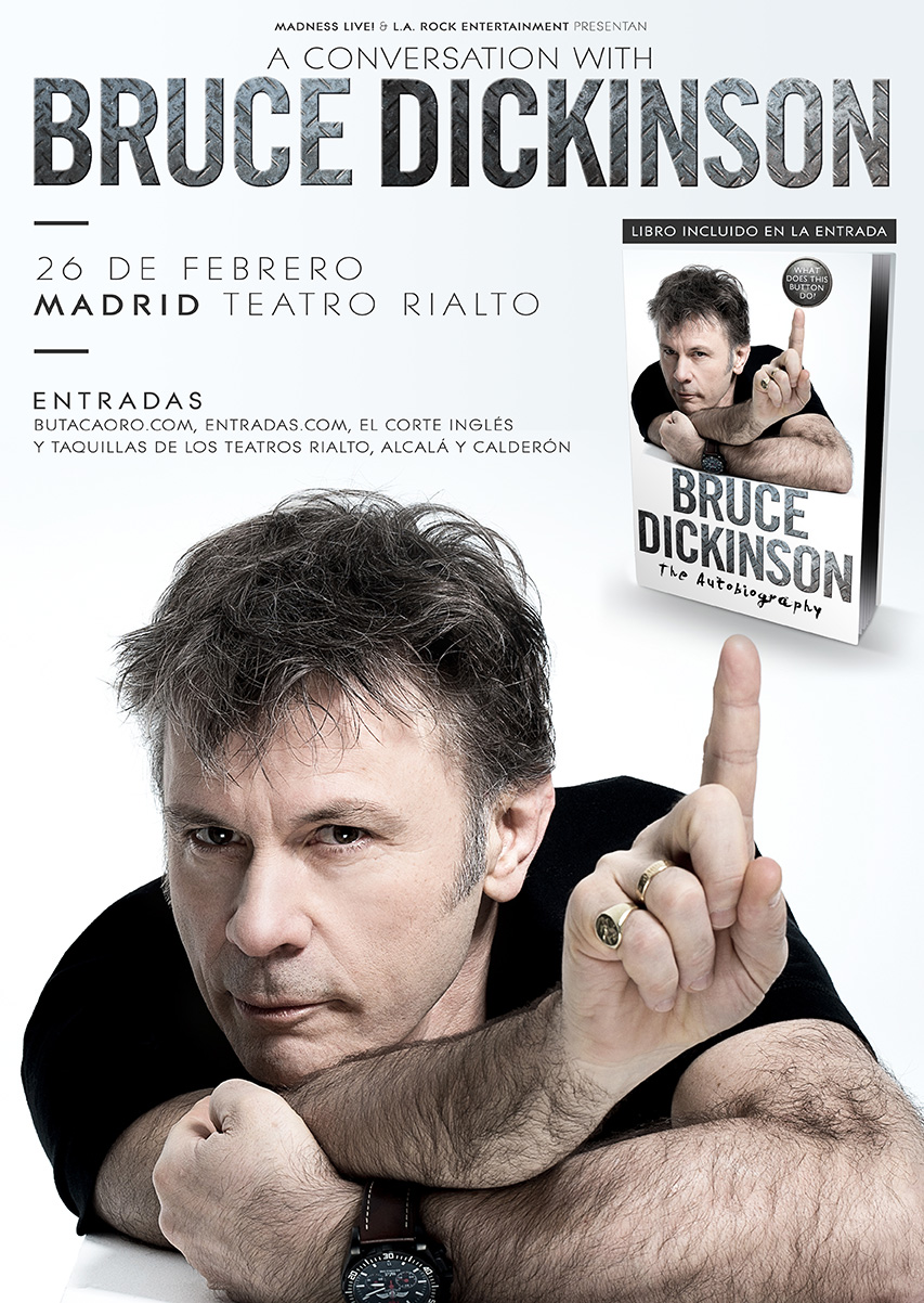 Bruce Dickinson presenta su libro en Madrid