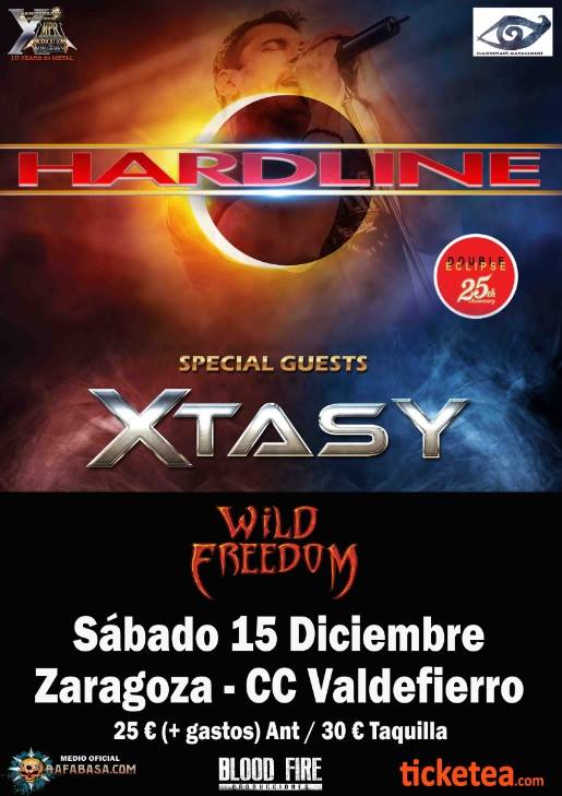 Os recordamos los detalles del concierto de Hardline, Xtasy y Wild Freedom en Zaragoza