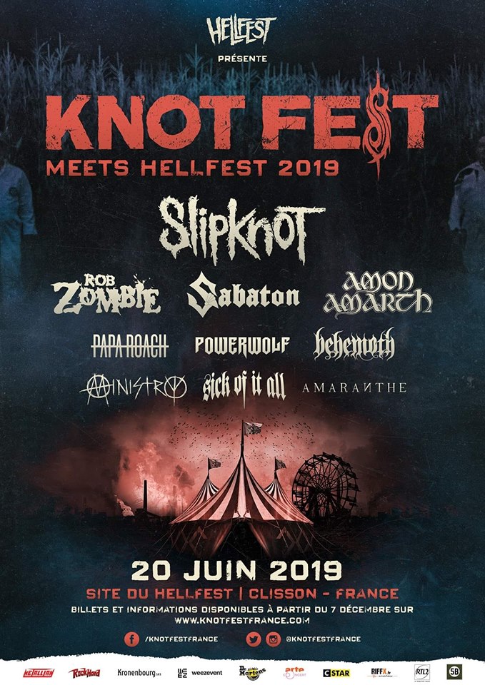 Knotfest, el famoso festival Slipknot llega a Europa en colaboración con Hellfest