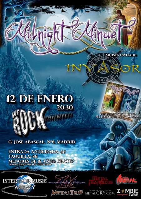 Presentación de Midnight Minuet en Madrid el 12 de enero