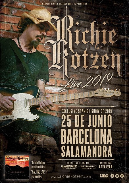 Richie Kotzen en Barcelona el 25 de junio