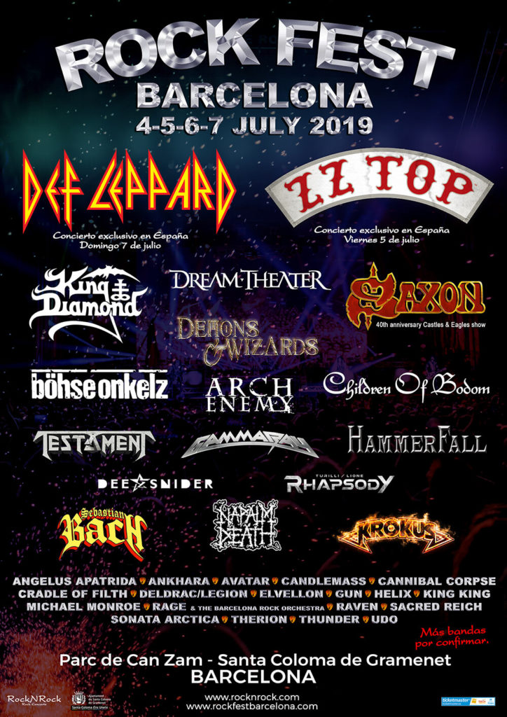 Rock Fest Barcelona confirma a una tanda de nuevas bandas para su edición 2019