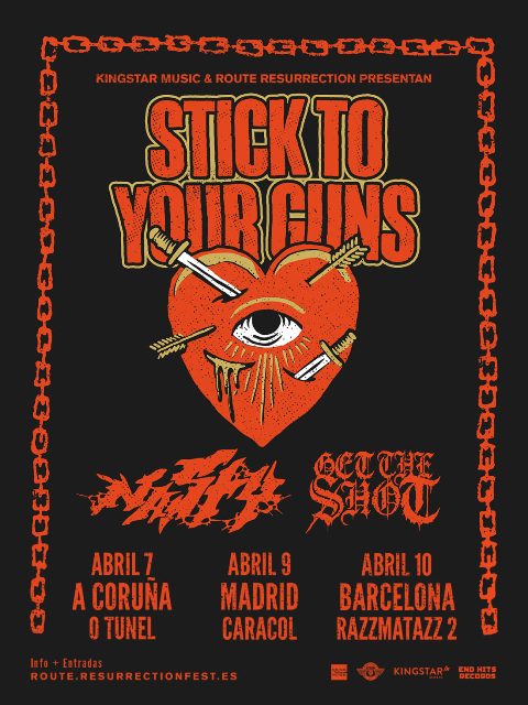 Gira de Stick To Your Guns en abril