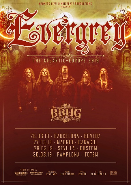 Fechas en España de Evergrey