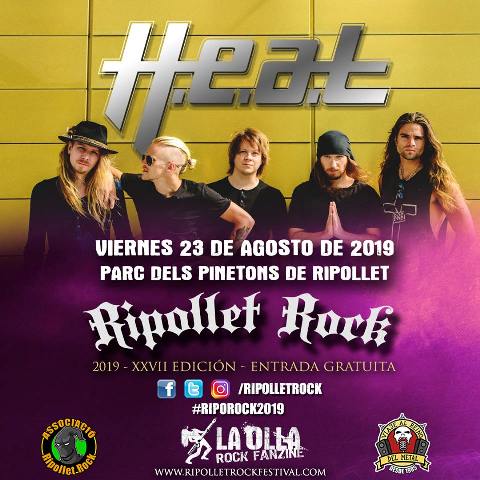 H.E.A.T. cabeza de cartel del Ripollet Rock Festival 2019