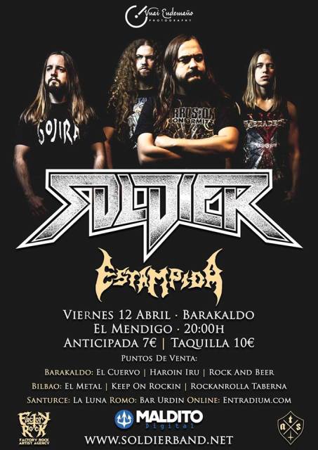 Soldier con Estampida en Barakaldo el 12 de abril