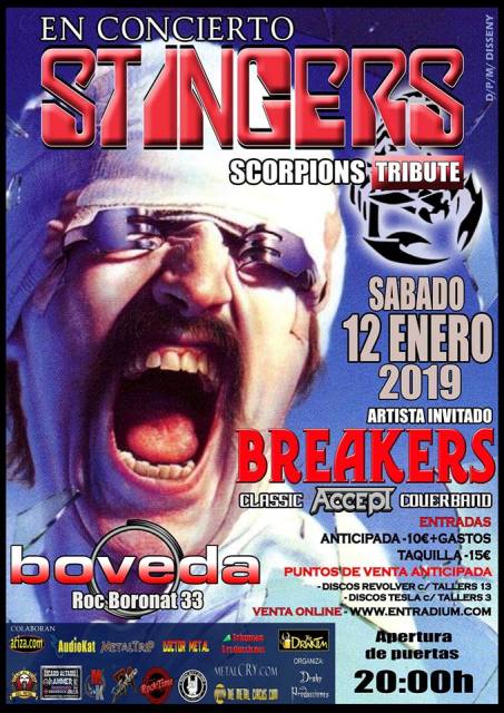 Stingers en Barcelona el 12 de enero