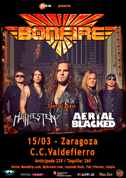 Bonfire regresan a Zaragoza el 15 de marzo