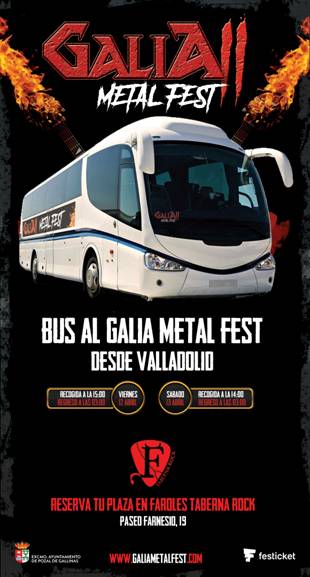 Novedas en el Galia Metal Fest 2019 con autobus ida y vuelta desde Valladolid, Camping y nueva Web