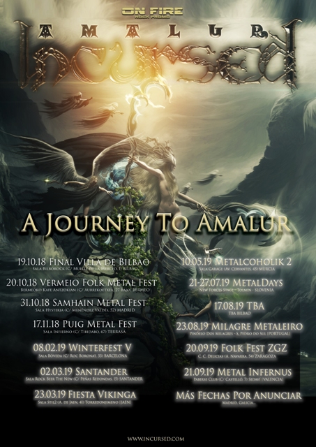 Próximas fechas de Incursed de su «A Journey To Amalur» Tour