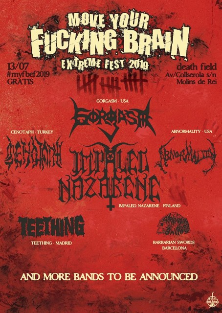 Confirmaciones en el Move Your Fucking Brain Extreme Fest 2019