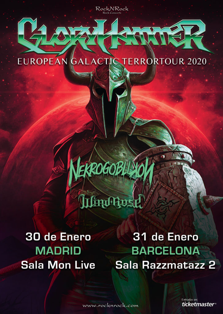 Gloryhammer en Madrid y Barcelona