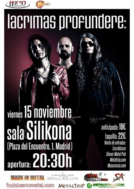 Lacrimas Profundere  el 15 de noviembre en Madrid