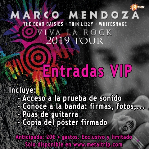 Pases VIP para la Gira de Marco Mendoza