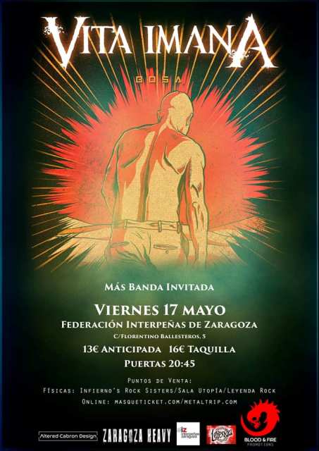 Vita Imana presenta «Bosa» en Zaragoza el viernes 17 de mayo