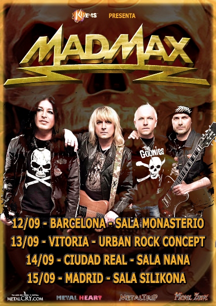 Confirmada la Gira de Mad Max en septiembre