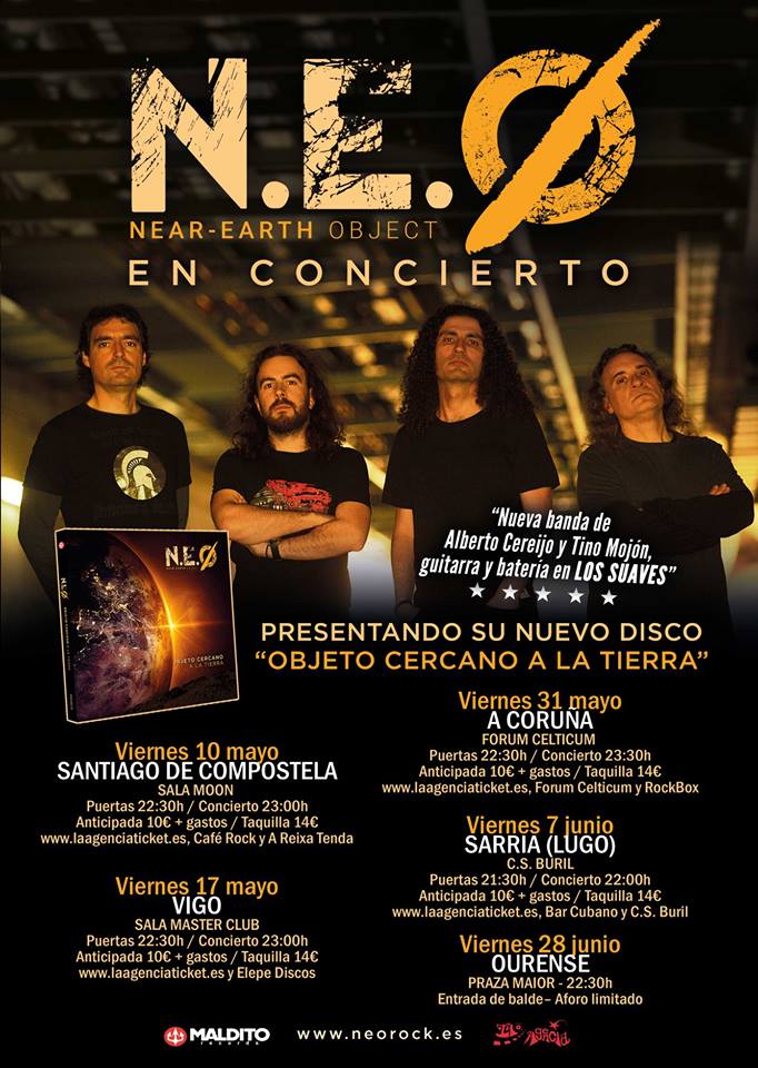 N.E.O confirma las primeras fechas de la gira de presentación de su ‘Objetivo Cercano a la Tierra’