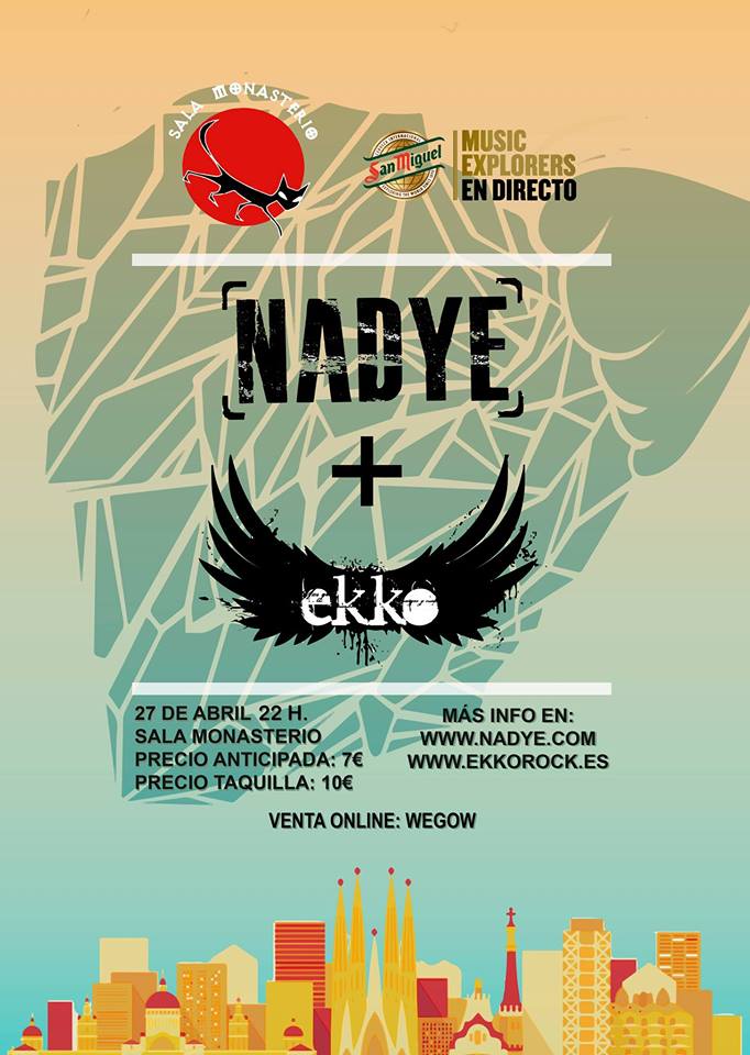 Nadye se presenta en Barcelona este sábado 27 de abril