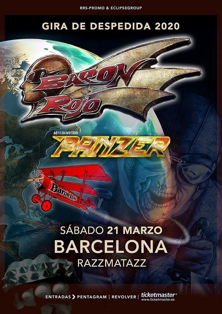Baron Rojo con Panzer en Barcelona el 21 de marzo
