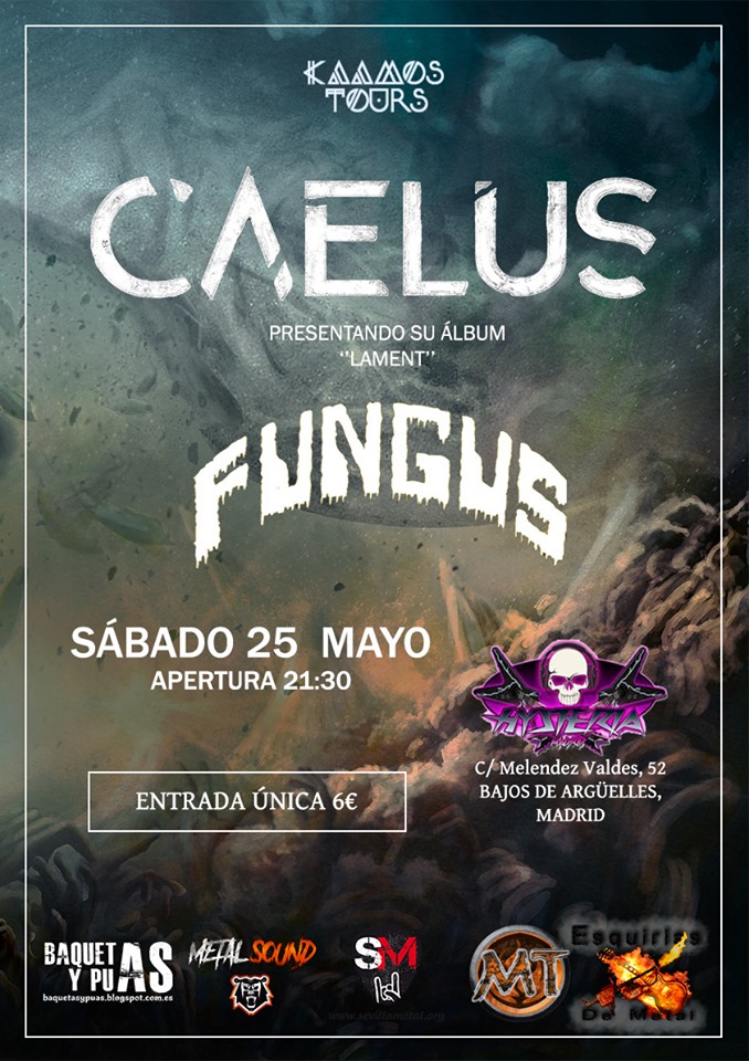Caelus se presenta en Madrid este sábado 25 de mayo