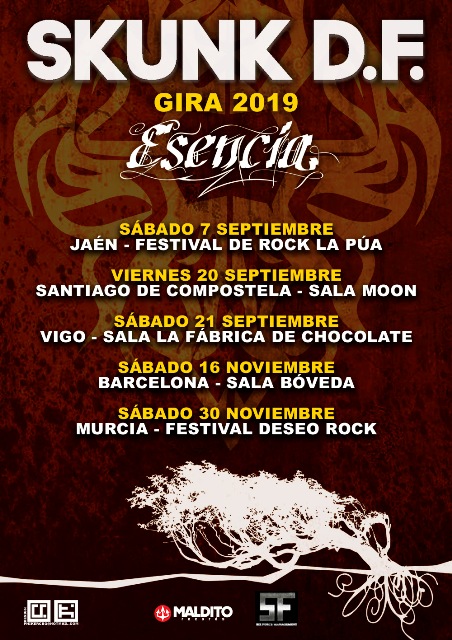 Fechas de la Gira de Skunk D.F.