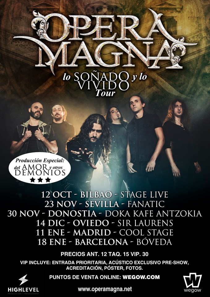 Opera Magna se presenta en Sevilla el 23 de noviembre