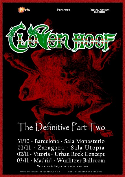 Comienza la gira de Cloven Hoof, os dejamos todos los detalles