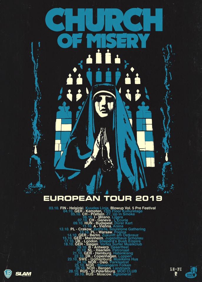 Tour europeo de los japoneses Church Of Misery