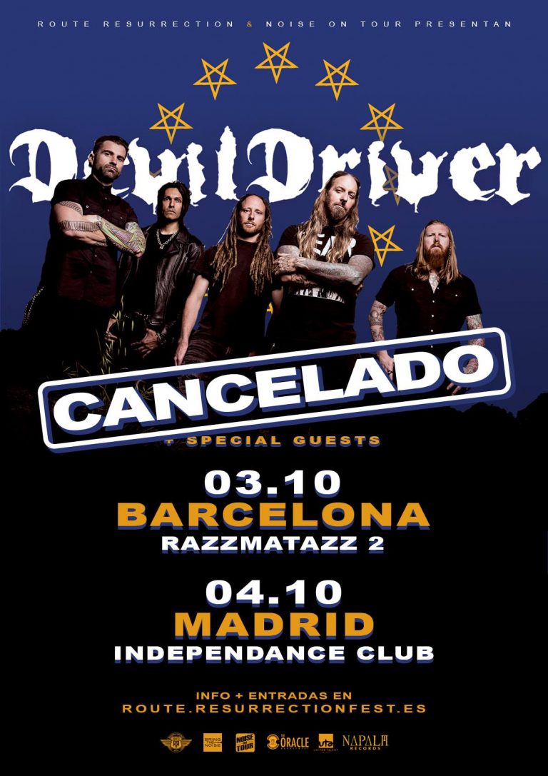 DevilDriver cancela su gira europea
