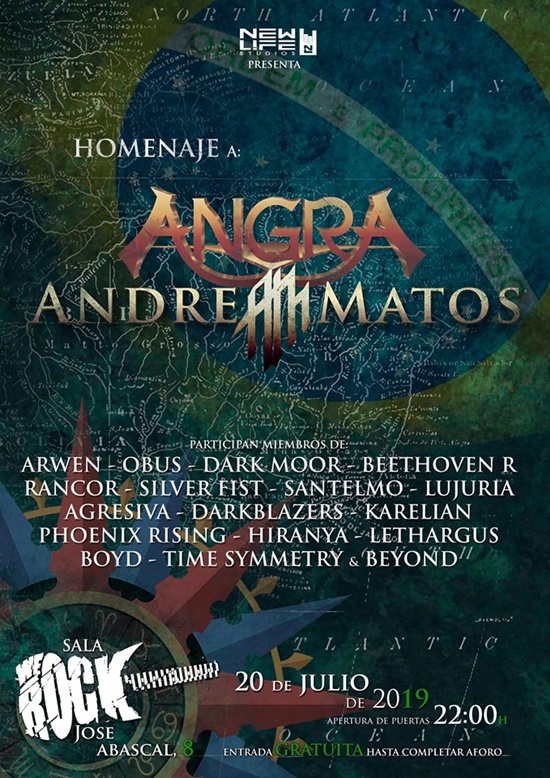 Este sábado concierto homenaje a André Matos en la We Rock de Madrid