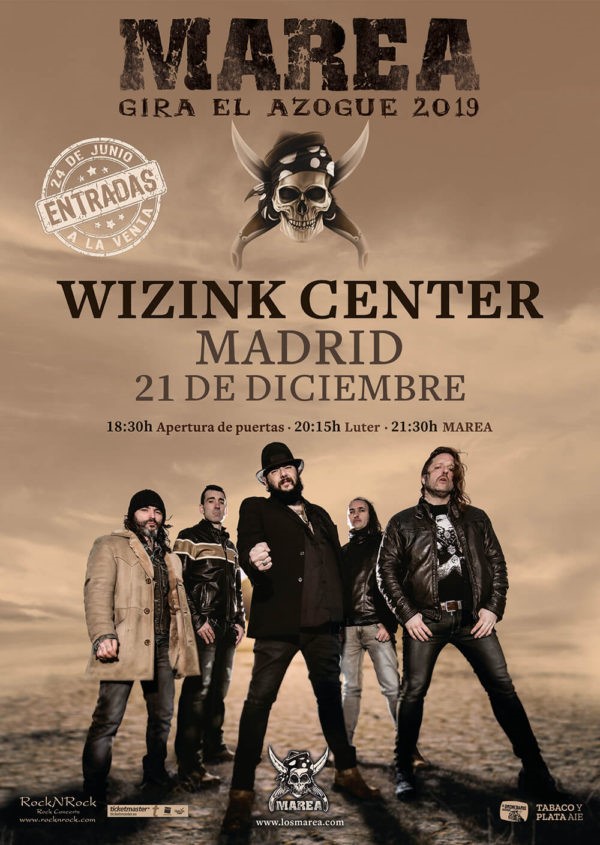 Marea y El Azogue Tour el 21 de diciembre en Madrid