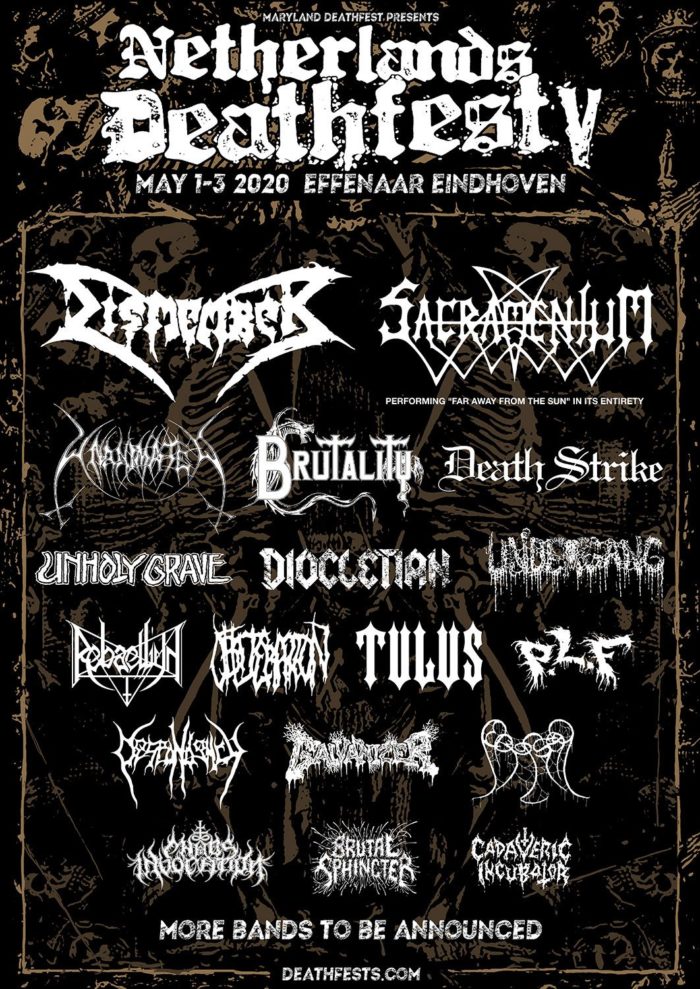 Confirmaciones del  Netherlands Dearhfest 2020