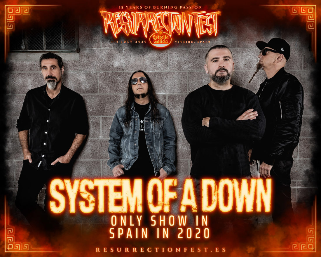 System Of A Down es la primera confirmación del Resurrection Fest Estrella de Galicia