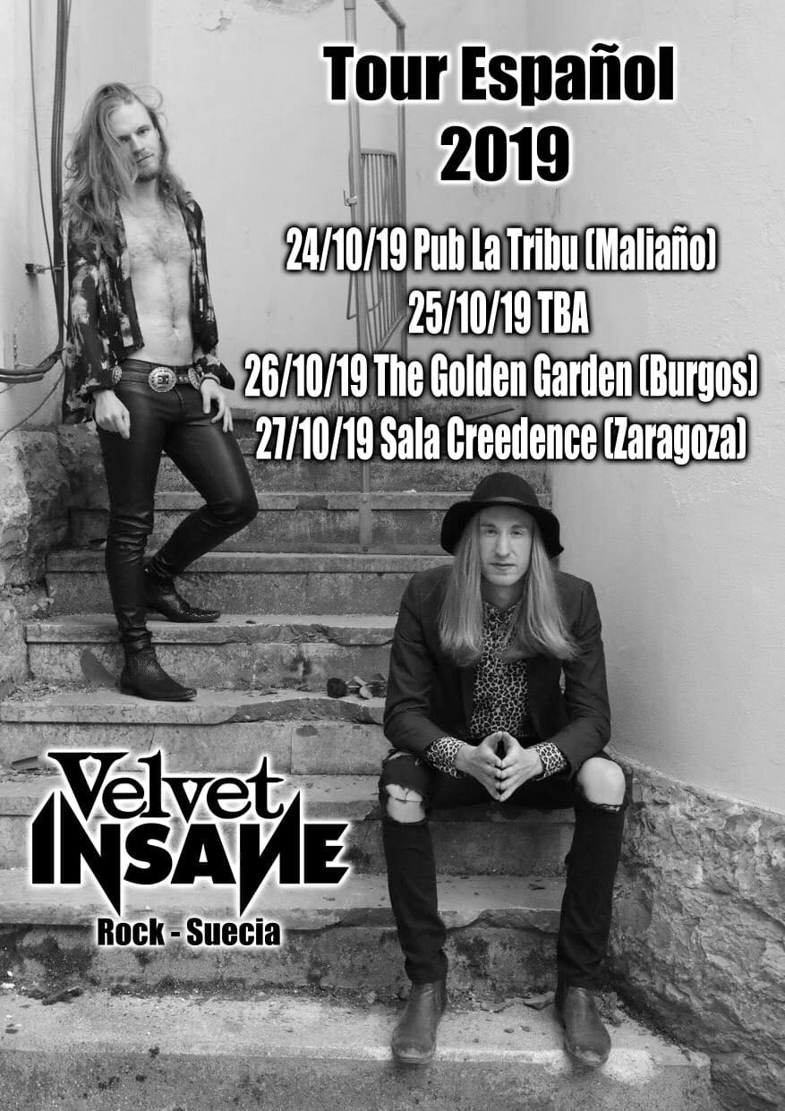 Gira de los suecos Velvet Insane